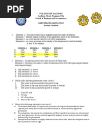 Colegio de Dagupan Arellano Street, Dagupan City School of Business and Accountancy Midterm Examination Income Taxation