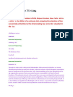 Formal Letter Writing& Analytical Paragraph