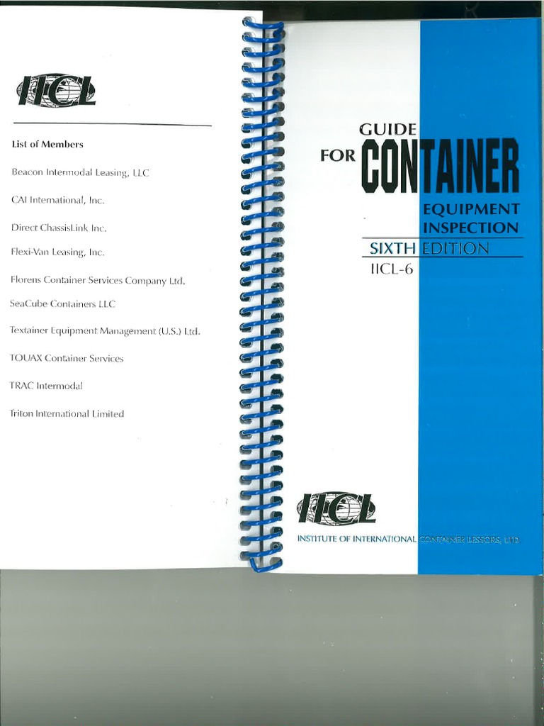 Guide For Container - Equipment Inspection-Sixth Edition | PDF