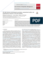 Organization 1 - The Link Between Environmental Uncertainty, Organizational Agility, and Organizational Creativity in The Hotel Industry