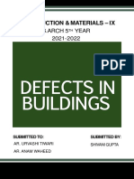 Defects in Buildings: Construction & Materials - Ix
