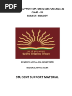 Student Support Material Session: 2021-22 Class - Xii Subject: Biology