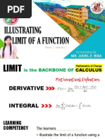 Lesson 1. Illustrating Limit of A Function