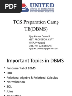 TCS Prep Camp DBMS