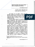 A Incorporação de Relatos Orais Como Fontes Da Pesquisa Histórica