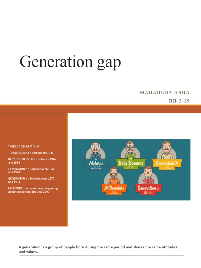Generation Gap | PDF | Millennials | Baby Boomers