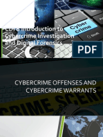 CDI 8 Introduction To Cybercrime Investigation and Digital Forensics