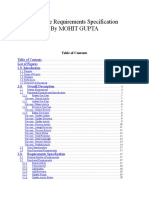 Software Requirements Specification by Mohit Gupta: List of Figures