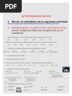 Matematicas 20 de Mayo