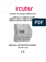 CEM-C31 Manual Contador Watts