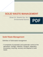 Solid Waste Management: Shree K.K. Shashtri Gov. Sci. College Environmental Science