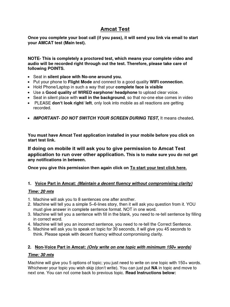 Amcat Test Briefing | PDF | Information And Communications Technology ...