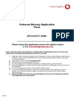 Vodacom Lesotho Bursary Application Form Final