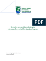 Normativa para La Elaboración de Guías Instruccionales y Materiales Educativos Impresos