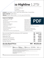 VW Vento HL Price Sheet WM