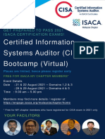 Certified Information Systems Auditor (CISA) Bootcamp (Virtual)
