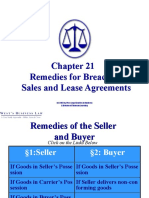 Remedies For Breach of Sales and Lease Agreements