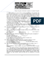 Reasoning Sitting Arrangements-2