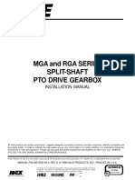 Mga and Rga Series Split-Shaft Pto Drive Gearbox: Installation Manual