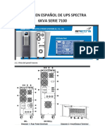 Manual en Español de Ups Spectra 6kva Serie 7100