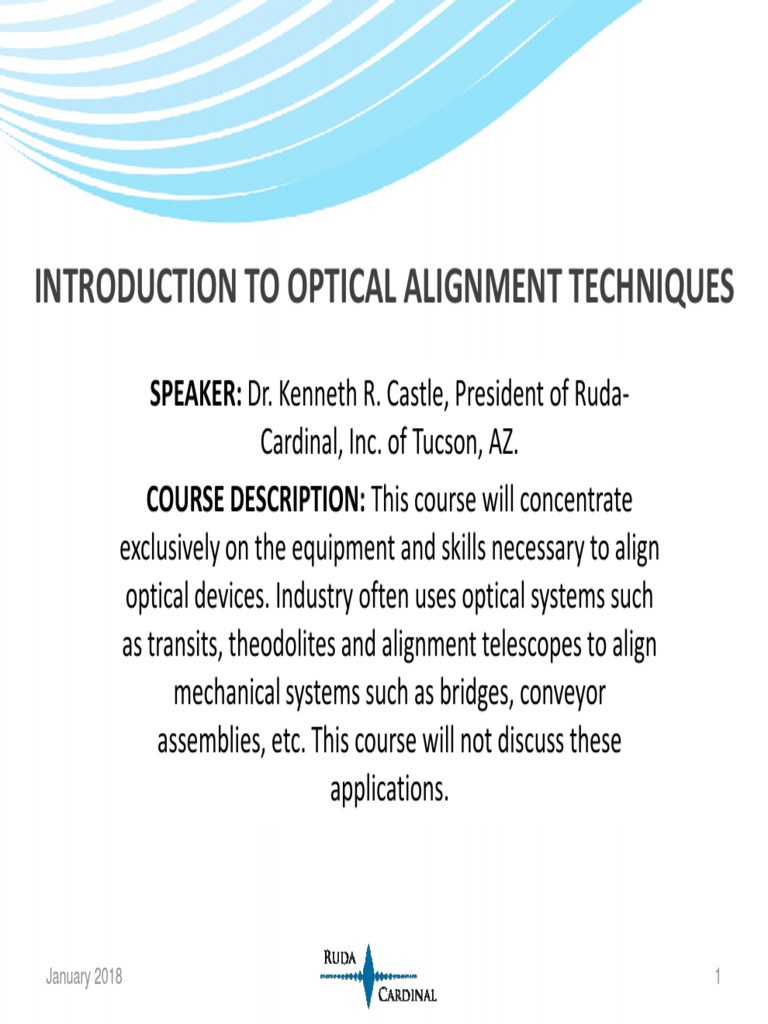 Optical Alignment Techniques Overview | PDF | Optics | Applied And ...