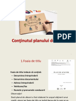 Continutul Planului de Afaceri