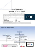 Project/Activity - 01 Journey To Industry 4.0: (Dept.: Electronics Maintenance/Utilities)