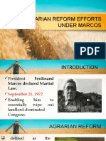 Agrarian Reform Efforts Under Marcos Agrarian Reform Efforts Under Marcos