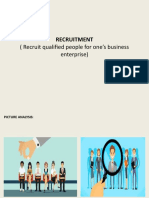 (Recruit Qualified People For One's Business Enterprise) : Recruitment