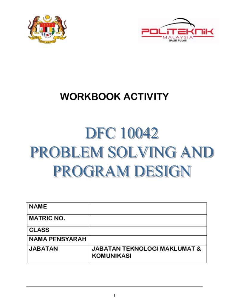 Programming and Problem Solving Workbook | PDF | Payroll | Computer ...