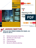 Planning in The Contemporary Organization