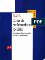 Cours de Mathématiques Spéciales, Tome 3 _ Analyse Fonctionnelle Et Calcul Différentiel ( PDFDrive )