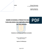 1 Diseño de Modelo Predictivo Multivariable Para Molienda en Compañía Minera Doña Inés de Collahuasi