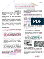 118A - Chapter 1 - CRITICAL CARE NURSING LEC 