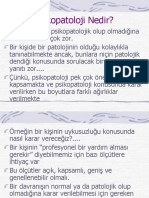 Psikopatoloji Nedir?