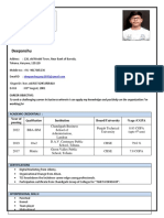 Deepanshu: Year of Passing Institution Board/University %age /CGPA