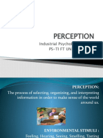 Perception: Industrial Psychology Lecture Ps-Ti FT Unmer Malang
