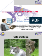 Scientific Articles Structure: Christian University of Indonesia
