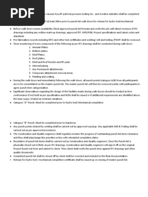 Punch List