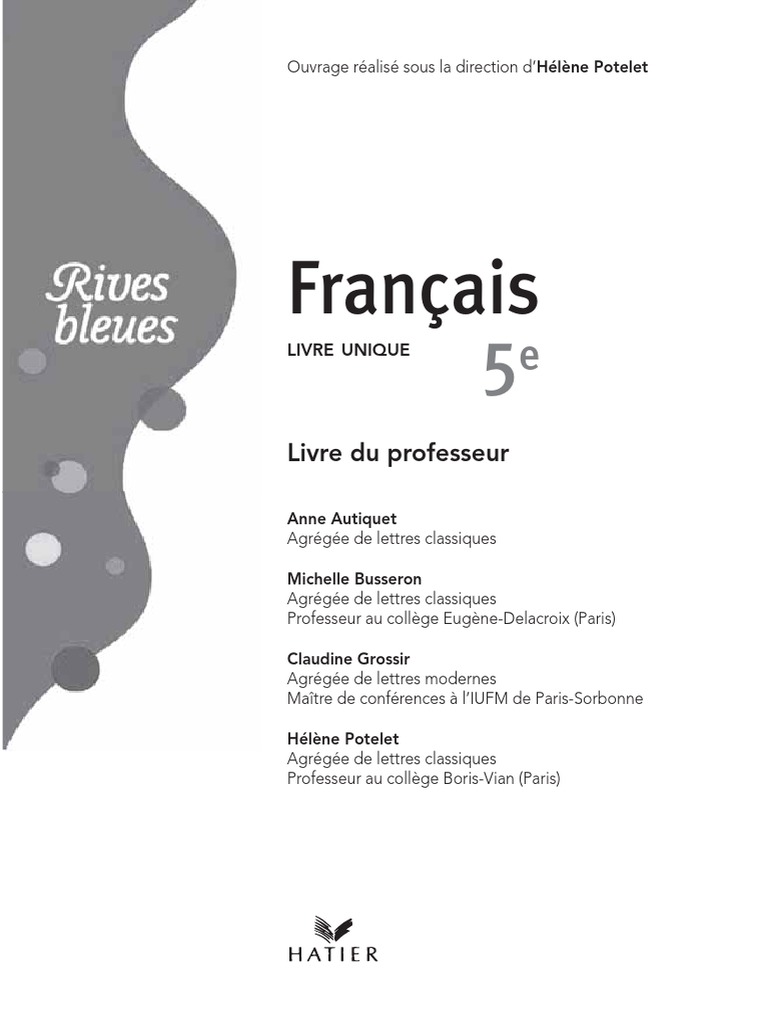 Lappel De La Foret Resume Chapitre 7?vm=r Rives Bleues 5e LPPDF | PDF | Apprentissage | Lexique