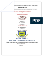East West College of Management: "A Study On Effectiveness of Employee Engagment at Big Bazaar LTD"
