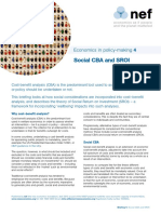 Social CBA and SROI: Economics in Policy-Making 4