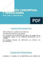 Definición Conceptual y Operacional