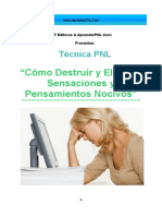 Tecnica PNL Cómo Destruir y Eliminar Pensamientos Nocivos