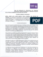 Protocolo de Investigaciones Especiales en Chiapas