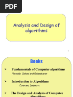 Analysis and Design of Algorithms