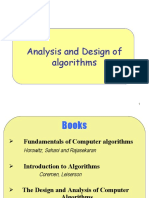 Analysis and Design of Algorithms