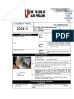 Examen Final: Tecno Logia DEL Oncre TO Pavimentos