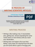 The Process of Writing Scientific Articles