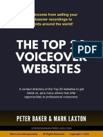 Earn Income From Selling Your Voiceover Recordings To Clients Around The World!